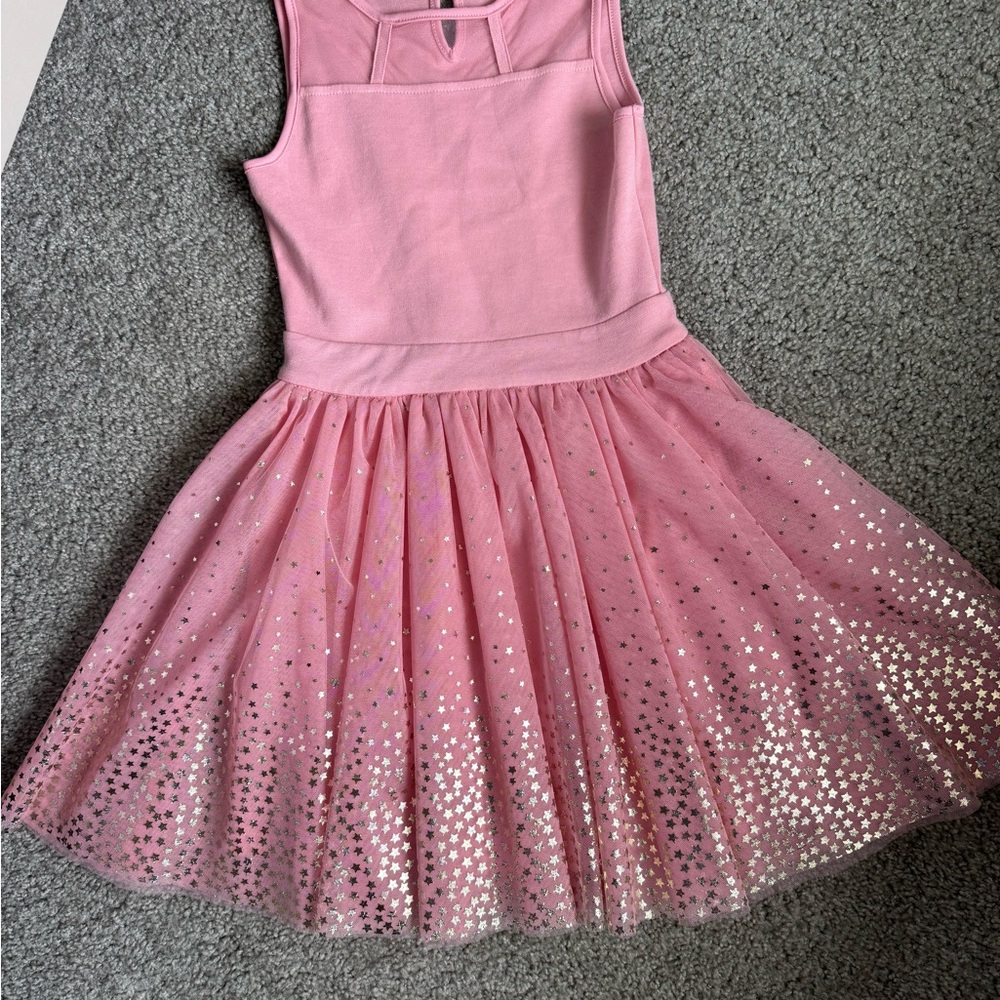 Epic Threads Pink Dress with Gold Star Tulle